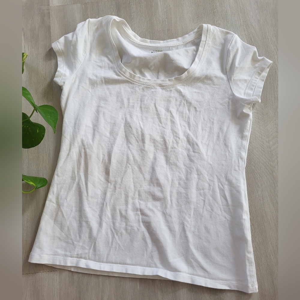 Live green MADISON organic cotton crew neck tee shirt s